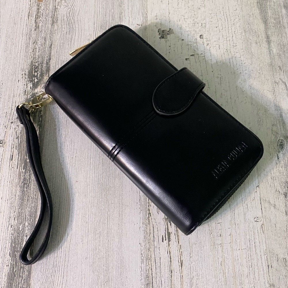 Alena Culian Wallet  Long Design Trifold Travel Credit Card Holder Phone.  #W1
